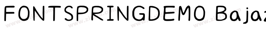 FONTSPRINGDEMO Bajaz字体转换